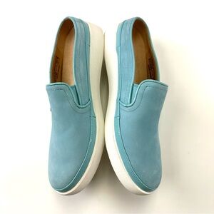 VIONIC EFFORTLESS ORTHOTIC MULE BLUE NUBUCK SLIP ON SHOES Fits 9